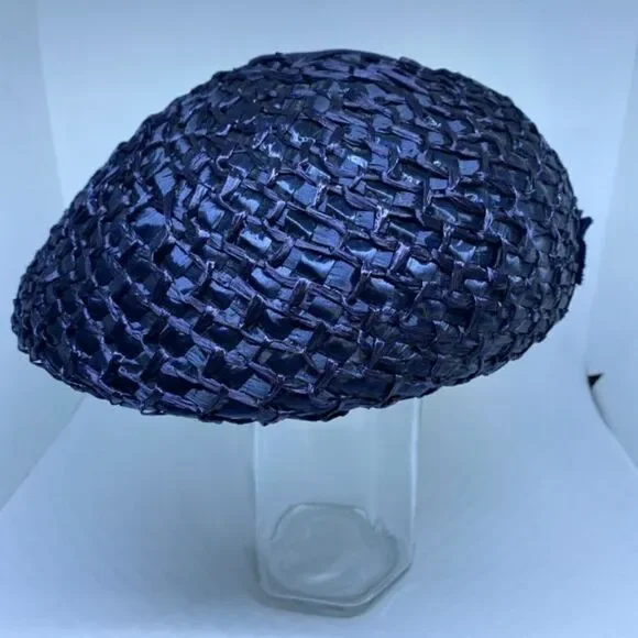Vintage Roi Chanda Boutique Blue Hat - Picture 3 of 9